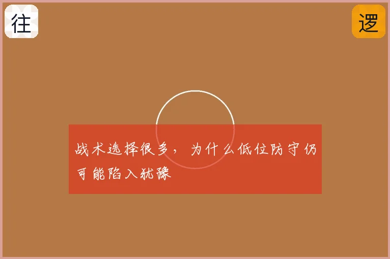 战术选择很多,为什么低位防守仍可能陷入犹豫
